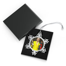 Load image into Gallery viewer, Aaron Ozee Pewter Snowflake Ornament
