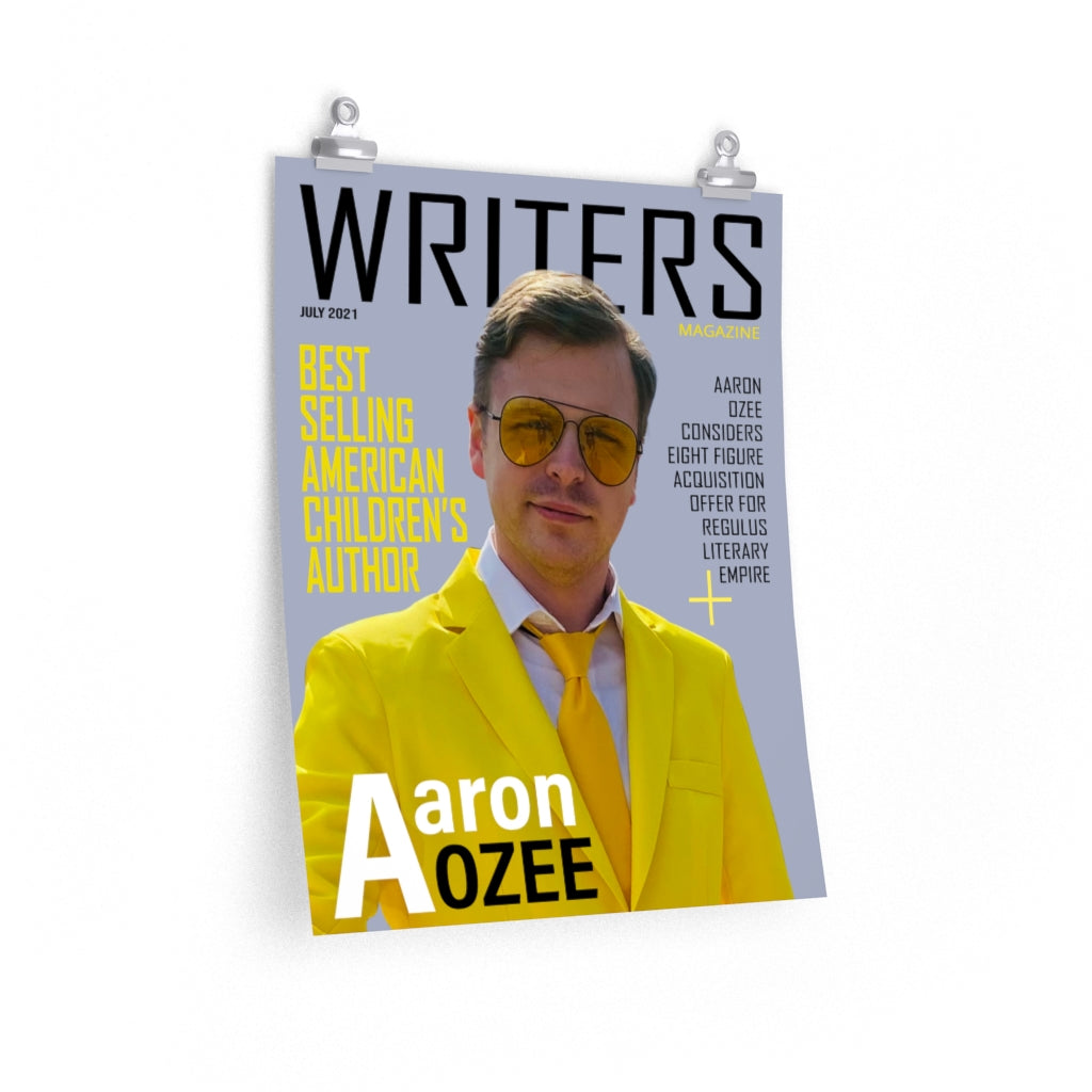 Aaron Ozee Magazine Cover Premium Matte Vertical Poster