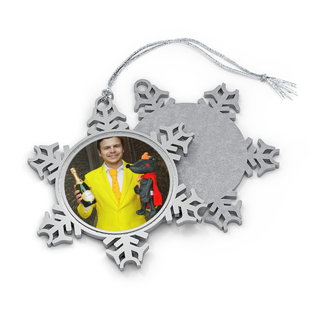 Aaron Ozee Pewter Snowflake Ornament